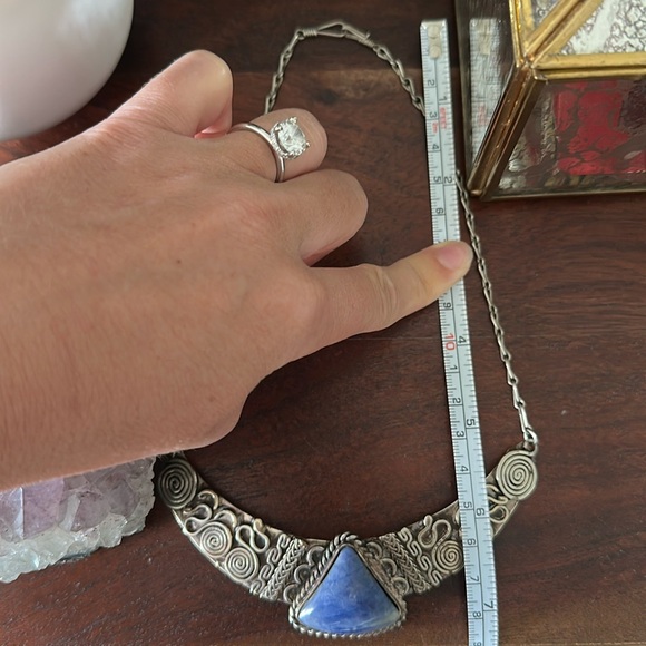 Handcrafted Peruvian Artisan Boho Statement Necklace - Picture 5 of 5